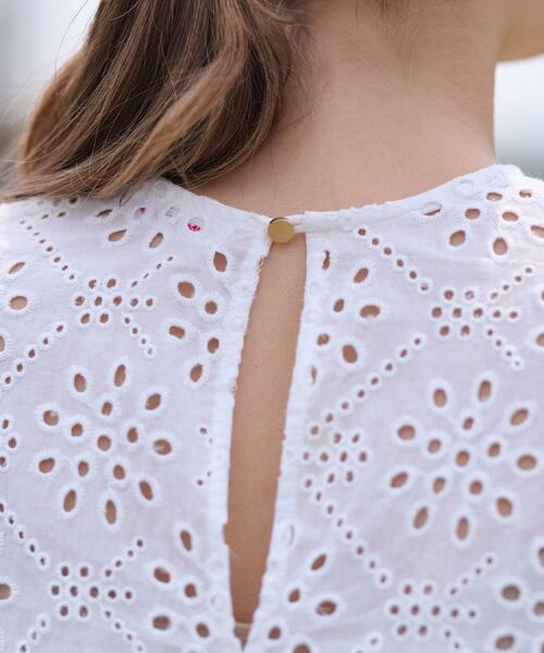 DRESSTERIOR / ドレステリア シャツ・ブラウス | 【コットン100％/洗える】カットワークレースブラウス | 詳細7