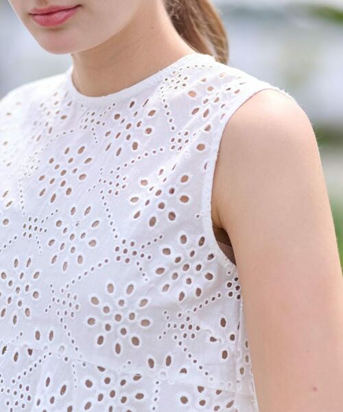 DRESSTERIOR / ドレステリア シャツ・ブラウス | 【コットン100％/洗える】カットワークレースブラウス | 詳細8