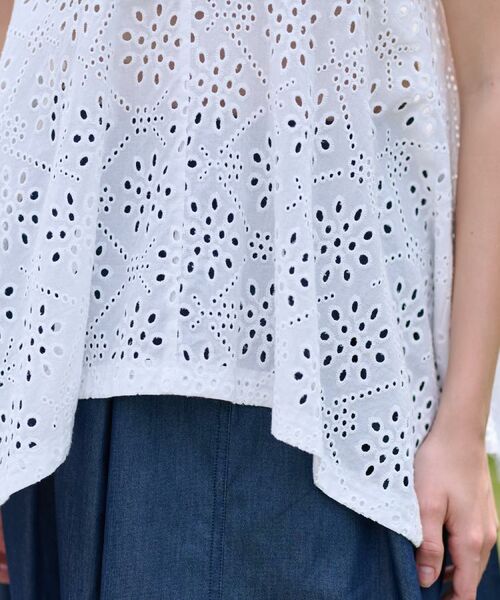 DRESSTERIOR / ドレステリア シャツ・ブラウス | 【コットン100％/洗える】カットワークレースブラウス | 詳細9