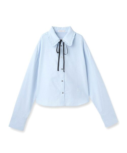 DRESSTERIOR / ドレステリア シャツ・ブラウス | 【洗える/コットン混】フリルカラーオックスブラウス | 詳細1