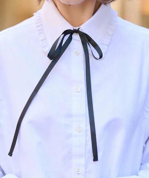 DRESSTERIOR / ドレステリア シャツ・ブラウス | 【洗える/コットン混】フリルカラーオックスブラウス | 詳細11