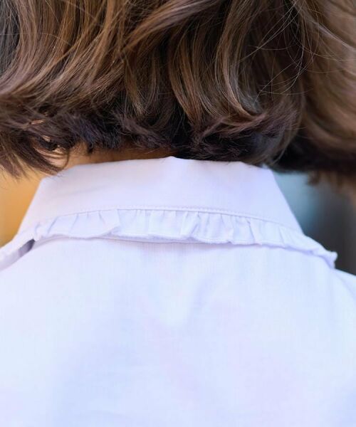 DRESSTERIOR / ドレステリア シャツ・ブラウス | 【洗える/コットン混】フリルカラーオックスブラウス | 詳細14