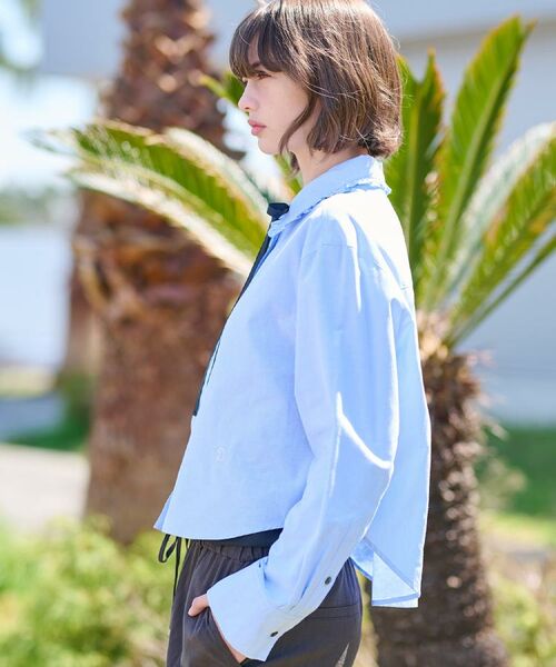 DRESSTERIOR / ドレステリア シャツ・ブラウス | 【洗える/コットン混】フリルカラーオックスブラウス | 詳細19