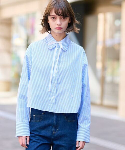 DRESSTERIOR / ドレステリア シャツ・ブラウス | 【洗える/コットン混】フリルカラーオックスブラウス | 詳細26