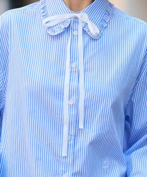 DRESSTERIOR / ドレステリア シャツ・ブラウス | 【洗える/コットン混】フリルカラーオックスブラウス | 詳細30