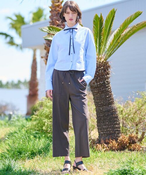 DRESSTERIOR / ドレステリア シャツ・ブラウス | 【洗える/コットン混】フリルカラーオックスブラウス | 詳細5