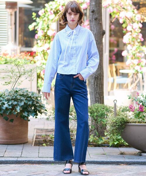 DRESSTERIOR / ドレステリア シャツ・ブラウス | 【洗える/コットン混】フリルカラーオックスブラウス | 詳細6