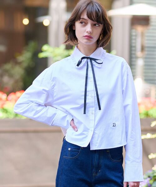DRESSTERIOR / ドレステリア シャツ・ブラウス | 【洗える/コットン混】フリルカラーオックスブラウス | 詳細8