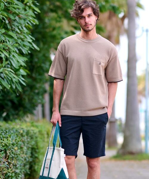 DRESSTERIOR / ドレステリア ショート・ハーフ・半端丈パンツ | 【洗える/セットアップ可/吸湿速乾】COOLMAX シアサッカー ショートパンツ | 詳細2