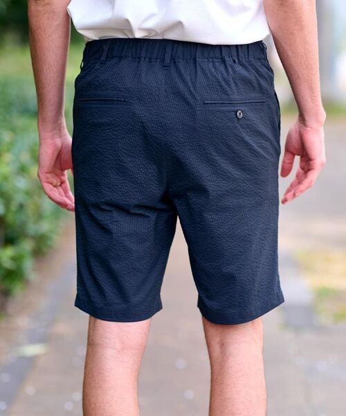 DRESSTERIOR / ドレステリア ショート・ハーフ・半端丈パンツ | 【洗える/セットアップ可/吸湿速乾】COOLMAX シアサッカー ショートパンツ | 詳細6