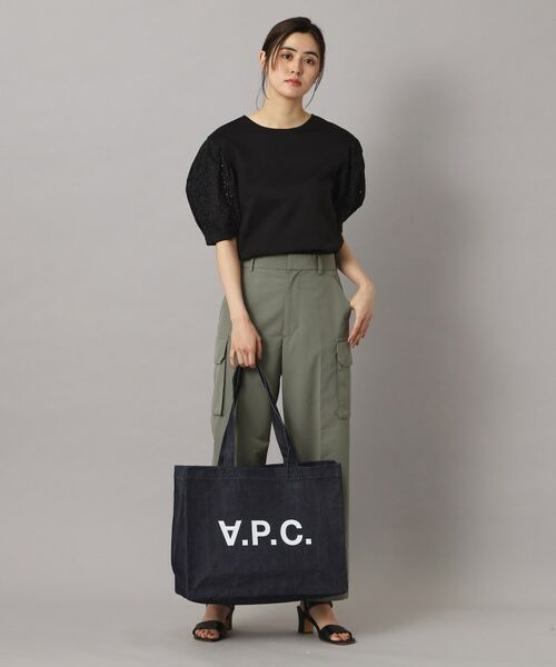 DRESSTERIOR / ドレステリア カットソー | 【接触冷感/UVカット】レーススリーブカットソー | 詳細8