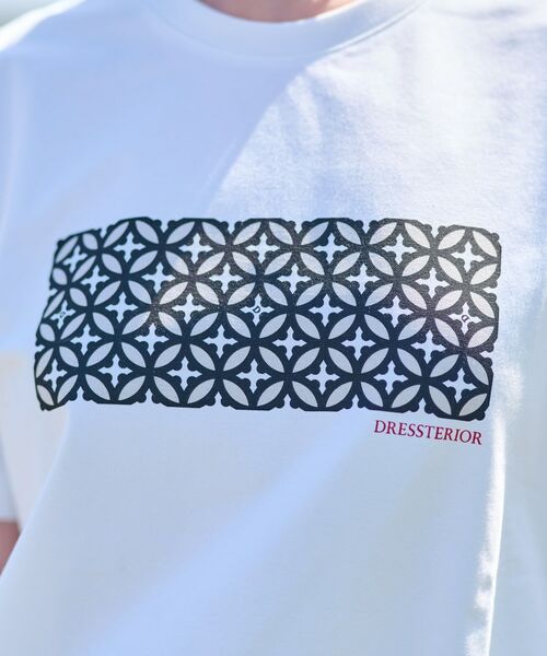 DRESSTERIOR / ドレステリア Tシャツ | 【接触冷感/UVカット】バックブリーズテックオーバーラップサークルプリントTシャツ | 詳細1