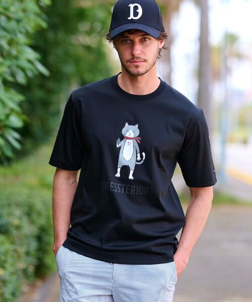 DRESSTERIOR / ドレステリア Tシャツ | 【接触冷感／抗菌防臭／消臭】ICE CLEAR COTTON キャットTシャツ | 詳細10