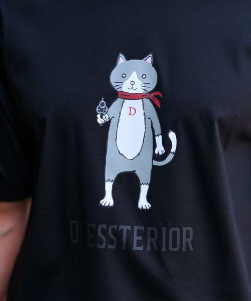 DRESSTERIOR / ドレステリア Tシャツ | 【接触冷感／抗菌防臭／消臭】ICE CLEAR COTTON キャットTシャツ | 詳細13