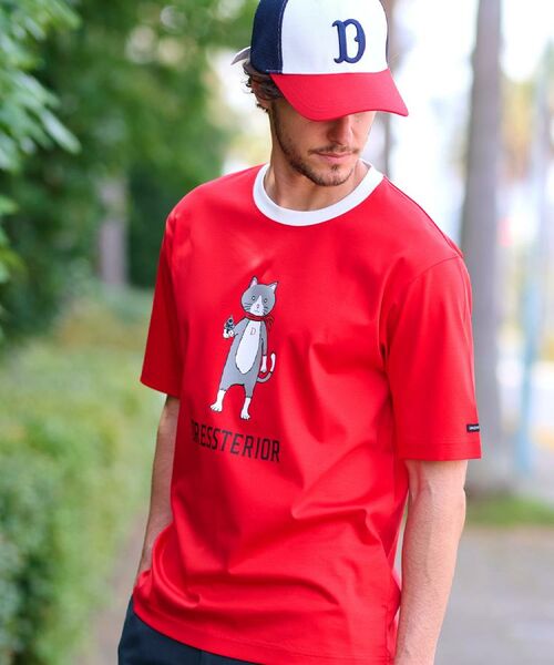 DRESSTERIOR / ドレステリア Tシャツ | 【接触冷感／抗菌防臭／消臭】ICE CLEAR COTTON キャットTシャツ | 詳細24