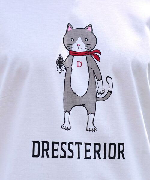 DRESSTERIOR / ドレステリア Tシャツ | 【接触冷感／抗菌防臭／消臭】ICE CLEAR COTTON キャットTシャツ | 詳細4