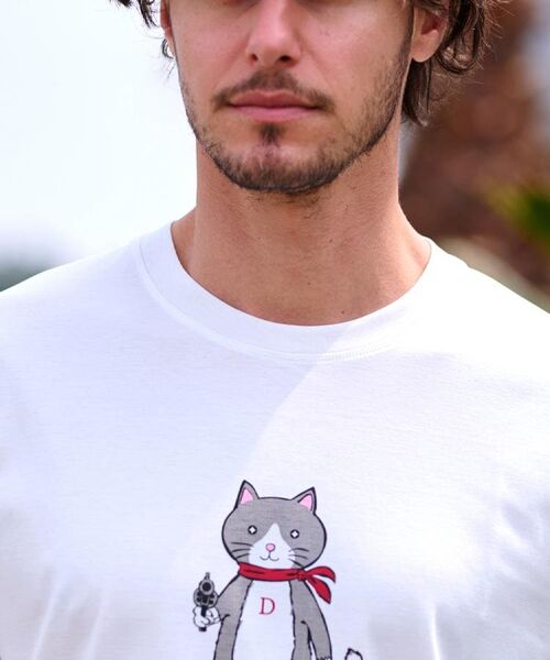 DRESSTERIOR / ドレステリア Tシャツ | 【接触冷感／抗菌防臭／消臭】ICE CLEAR COTTON キャットTシャツ | 詳細5