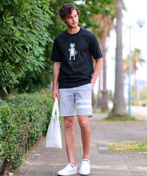 DRESSTERIOR / ドレステリア Tシャツ | 【接触冷感／抗菌防臭／消臭】ICE CLEAR COTTON キャットTシャツ | 詳細7