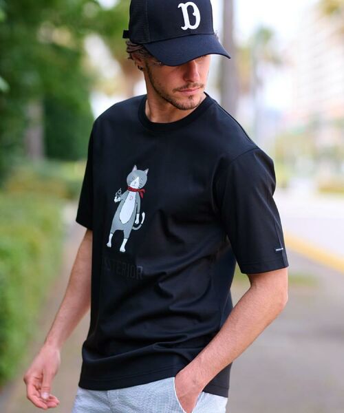 DRESSTERIOR / ドレステリア Tシャツ | 【接触冷感／抗菌防臭／消臭】ICE CLEAR COTTON キャットTシャツ | 詳細9