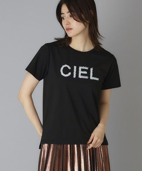 クリア天竺チュールCIELロゴTシャツ クリア天竺チュールCIELロゴTシャツ（Tシャツ） | DRESSTERIOR