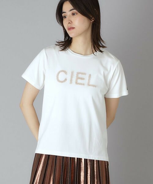 クリア天竺チュールCIELロゴTシャツ （Tシャツ）｜DRESSTERIOR
