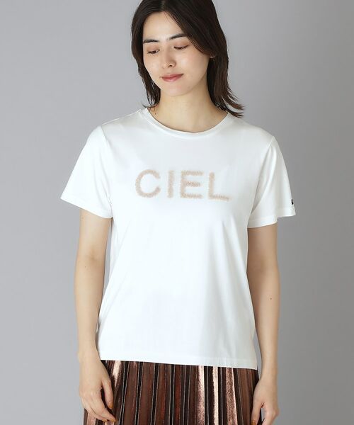 DRESSTERIOR / ドレステリア Tシャツ | クリア天竺チュールCIELロゴTシャツ | 詳細3