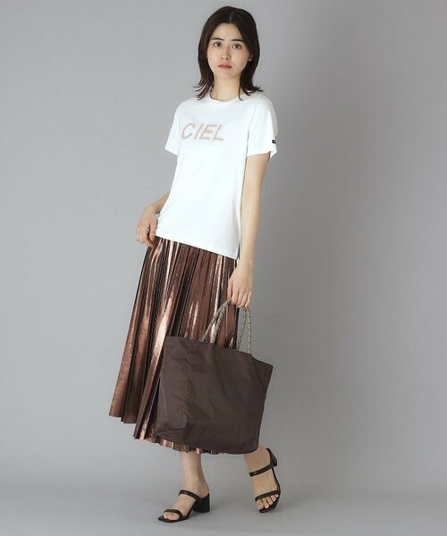 tシャツ クリア天竺チュールCIELロゴTシャツ レディース クリア天竺チュールCIELロゴTシャツ（Tシャツ） | DRESSTERIOR