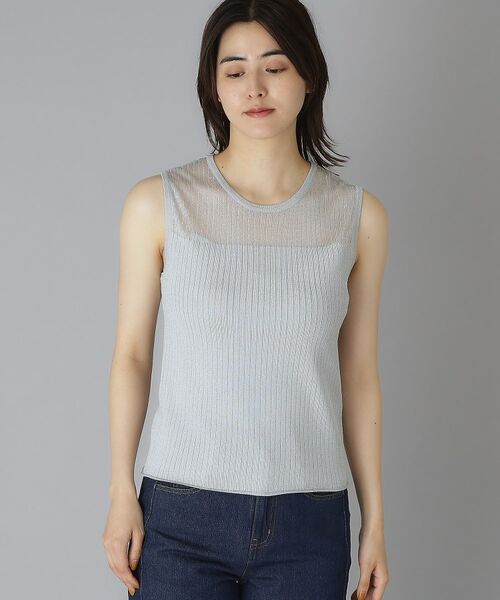 DRESSTERIOR / ドレステリア ニット・セーター | デコルテシアーノースリーブニット | 詳細10