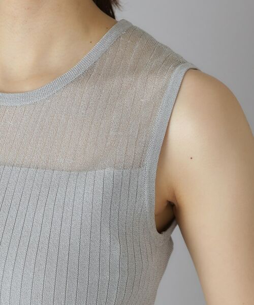 DRESSTERIOR / ドレステリア ニット・セーター | デコルテシアーノースリーブニット | 詳細14