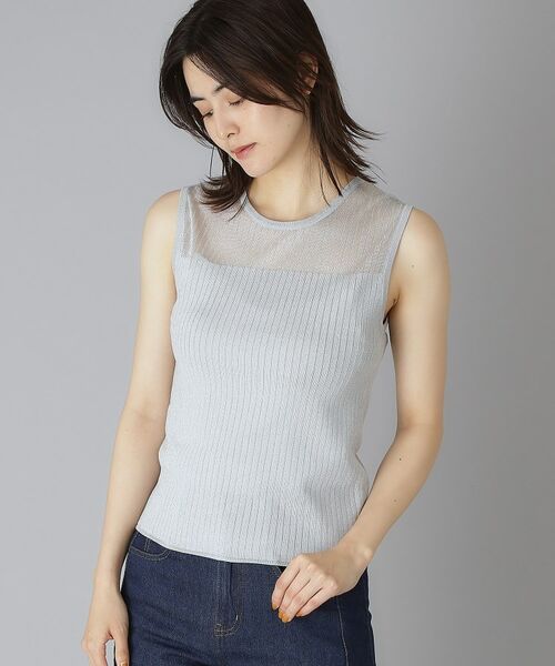 DRESSTERIOR / ドレステリア ニット・セーター | デコルテシアーノースリーブニット | 詳細2