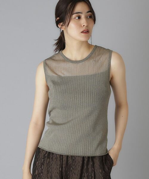 DRESSTERIOR / ドレステリア ニット・セーター | デコルテシアーノースリーブニット | 詳細6