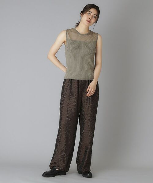 DRESSTERIOR / ドレステリア ニット・セーター | デコルテシアーノースリーブニット | 詳細8