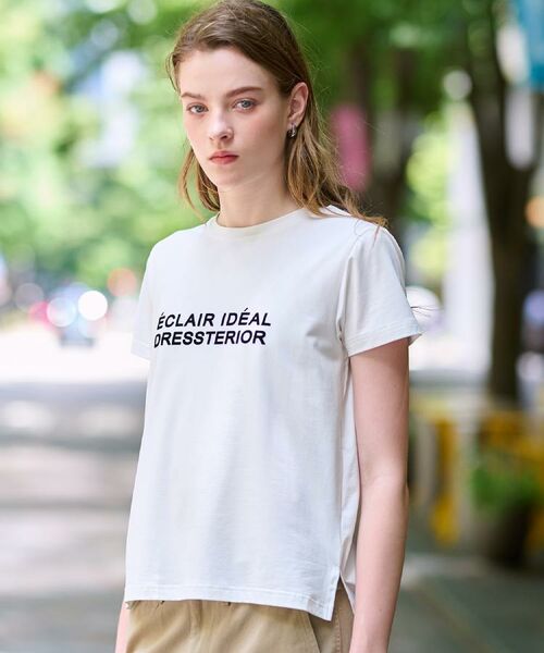 DRESSTERIOR / ドレステリア Tシャツ | クリア天竺ロゴTシャツ(オフホワイト(003))