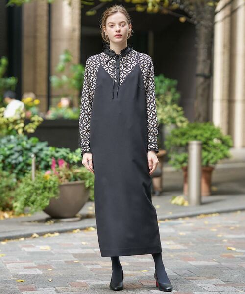 DRESSTERIOR / ドレステリア ワンピース | 【美人百花/モデル美香着用】コンフォートアイラインキャミワンピース | 詳細12