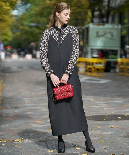 DRESSTERIOR / ドレステリア ワンピース | 【美人百花/モデル美香着用】コンフォートアイラインキャミワンピース | 詳細14