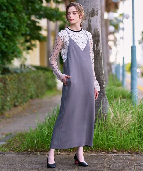 DRESSTERIOR / ドレステリア ワンピース | 【美人百花/モデル美香着用】コンフォートアイラインキャミワンピース | 詳細3