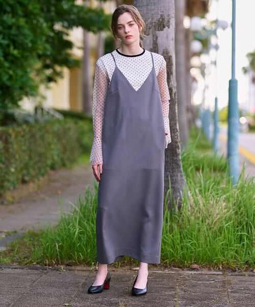DRESSTERIOR / ドレステリア ワンピース | 【美人百花/モデル美香着用】コンフォートアイラインキャミワンピース | 詳細4