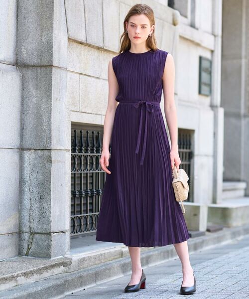 DRESSTERIOR / ドレステリア ロング・マキシ丈ワンピース | 【洗える/オンオフ】プリーツノースリーブワンピース | 詳細10