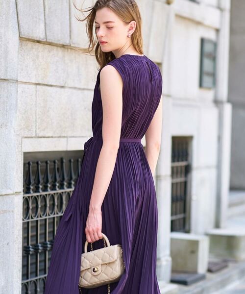 DRESSTERIOR / ドレステリア ロング・マキシ丈ワンピース | 【洗える/オンオフ】プリーツノースリーブワンピース | 詳細13