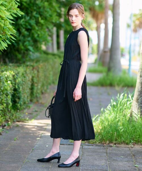 DRESSTERIOR / ドレステリア ロング・マキシ丈ワンピース | 【洗える/オンオフ】プリーツノースリーブワンピース | 詳細2