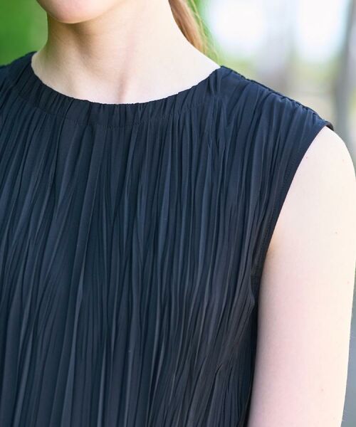 DRESSTERIOR / ドレステリア ロング・マキシ丈ワンピース | 【洗える/オンオフ】プリーツノースリーブワンピース | 詳細8