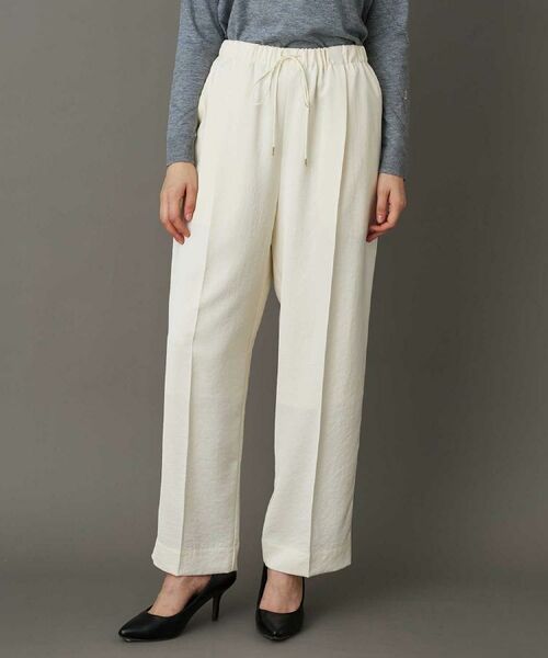DRESSTERIOR / ドレステリア パンツ | 【洗える/ウエストゴム】サテンイージーパンツ | 詳細1
