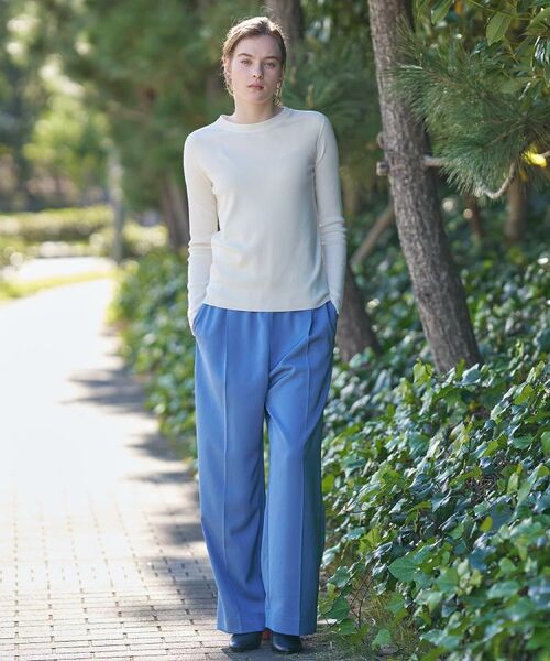 DRESSTERIOR / ドレステリア パンツ | 【洗える/ウエストゴム】サテンイージーパンツ | 詳細12