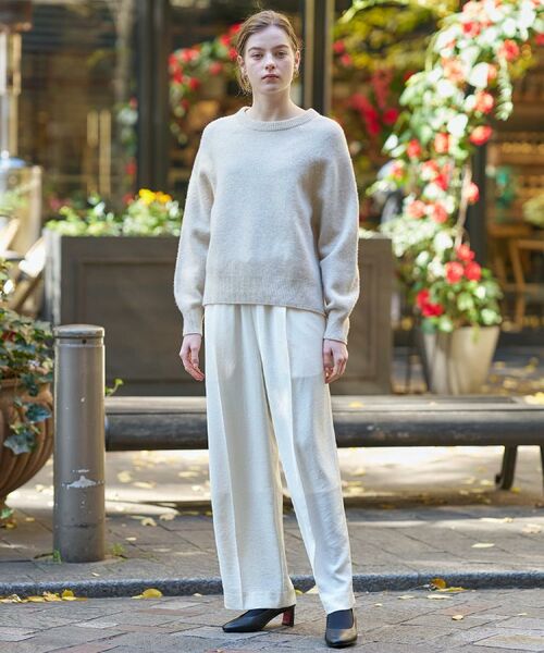 DRESSTERIOR / ドレステリア パンツ | 【洗える/ウエストゴム】サテンイージーパンツ | 詳細3