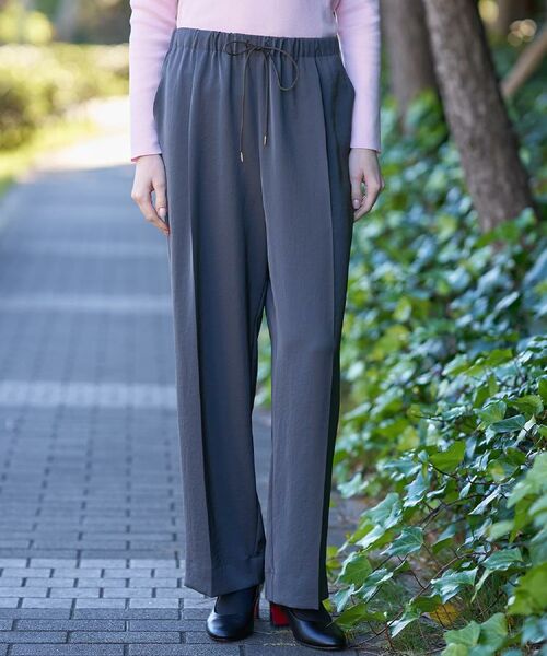 DRESSTERIOR / ドレステリア パンツ | 【洗える/ウエストゴム】サテンイージーパンツ | 詳細7