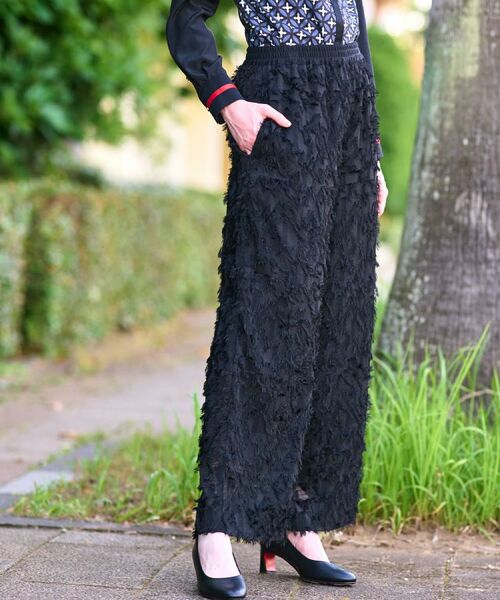 DRESSTERIOR / ドレステリア パンツ | 【セットアップ可/美人百花/美香さん着用】カットジャカードイージーパンツ | 詳細13