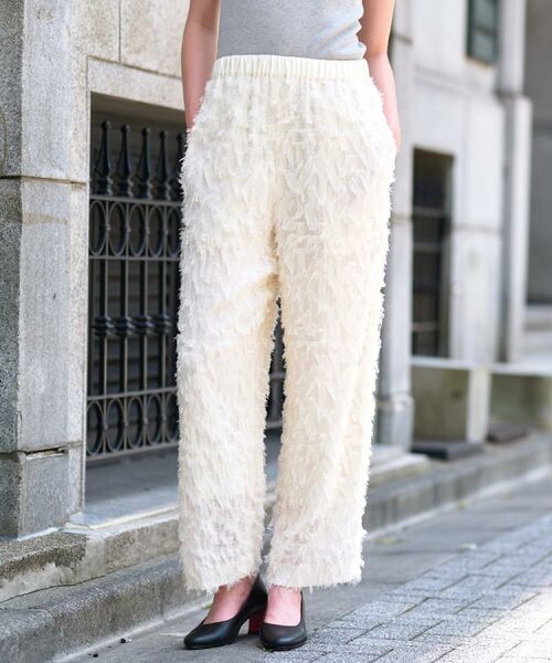 DRESSTERIOR / ドレステリア パンツ | 【セットアップ可/美人百花/美香さん着用】カットジャカードイージーパンツ | 詳細2