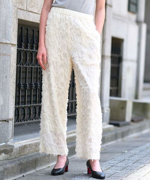 DRESSTERIOR / ドレステリア パンツ | 【セットアップ可/美人百花/美香さん着用】カットジャカードイージーパンツ | 詳細3