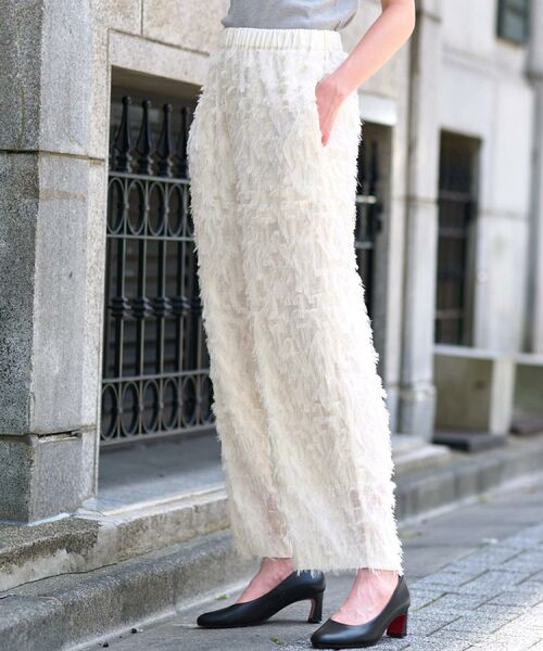 DRESSTERIOR / ドレステリア パンツ | 【セットアップ可/美人百花/美香さん着用】カットジャカードイージーパンツ | 詳細4