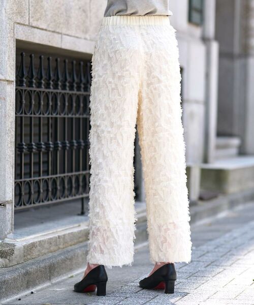 DRESSTERIOR / ドレステリア パンツ | 【セットアップ可/美人百花/美香さん着用】カットジャカードイージーパンツ | 詳細5